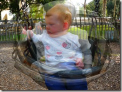 macey in a bubble